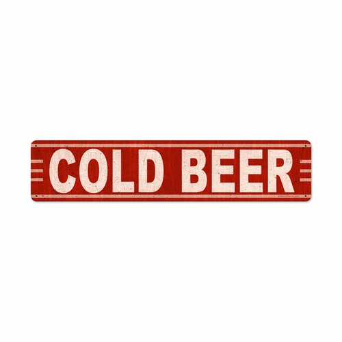 Cold beer blechschild 71cm usa - beer,