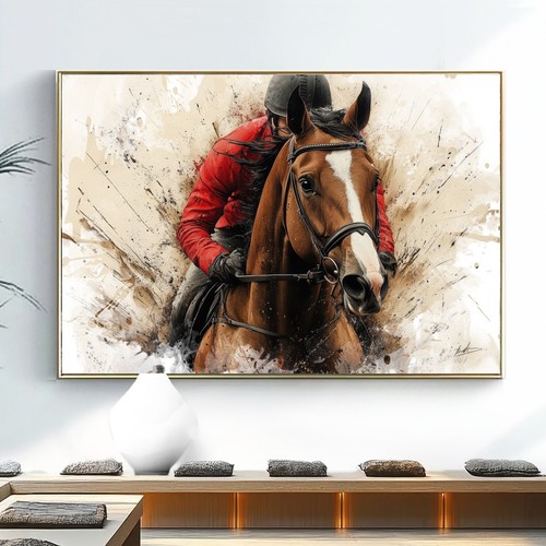 Leinwand bilder pferdereiten - leinwand,