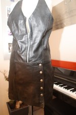 Damen Leder Damen Echtleder Overall Jumpsuit Neuwertig Einmalig 