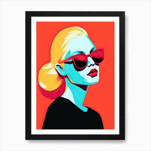 Pop art kunstdruck gerahmt - art,