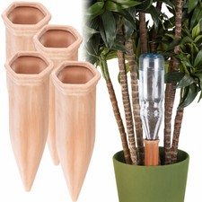 4er-Set XL-Bewässerungs-Tonkegel für Glas- & PET-Flaschen bis 1 Liter