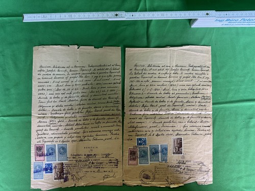 Zwei alte dokumente bucovina - zwei,