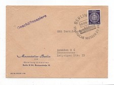 DDR Dienst Brief Berlin 8.12.59 Massatelier Abteilung Krawatten Geschäftspapiere
