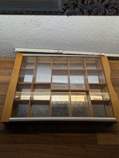 Setzkasten Holz Glas