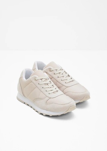Sneaker mit satin - sneaker, satin-einsatz
