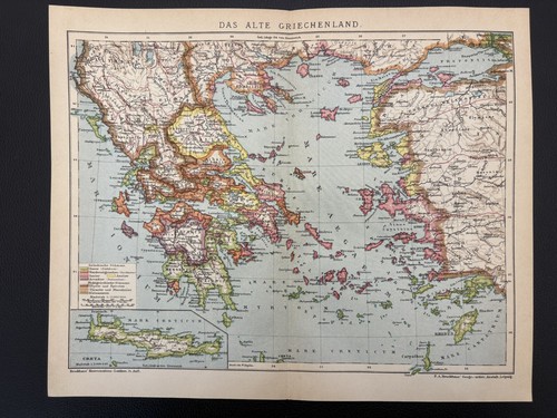 Antike historische landkarte - antike,