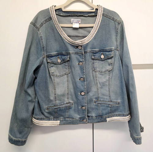 Blaue jeansjacke angel - blaue,