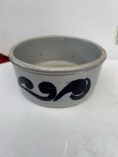 Schale Schälchen Handarbeit ca. 380ml Blau Steinzeug Ornamente Pflanzschale