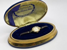 ANTIK DAMEN ARBANDUHR DEFEKT IN BOX WALTHAM FIRST AMERICAN WATCH 14k GOLD FILLED