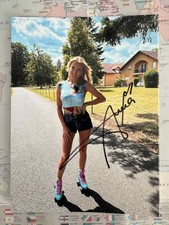 Anna Carina Woitschak / Autogramm / Schlager-Musik / Foto / 15x20cm / Original /
