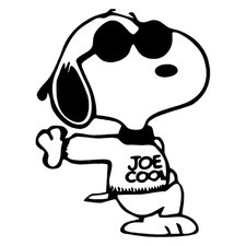 Snoopy Cool Peanuts Aufkleber Style Tuning Special Edition Sticker Auto  S/W