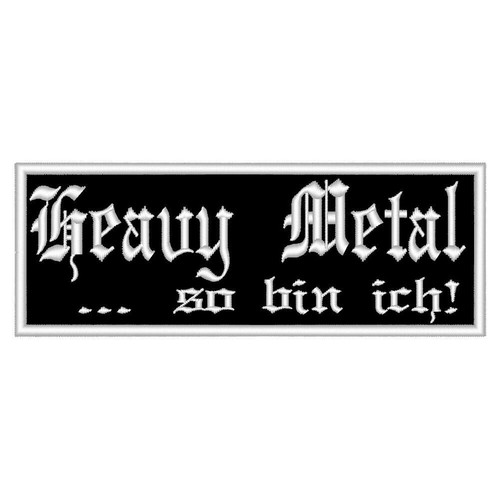 Aufnäher heavy metal so - metal,