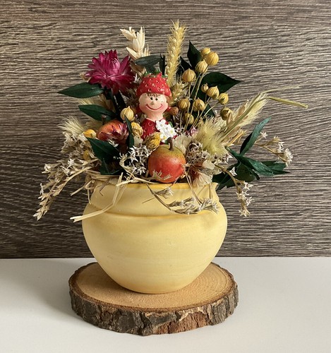 Deko gesteck mit - deko, trockenblumen