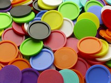 50 Einkaufswagenchips Wertmarken Pfandmarken mit Griffrand Farben wählbar