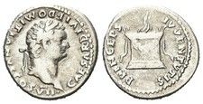 Rom - Domitian als Caesar - 69-81 n.Chr. - Denar - Rv. Altar
