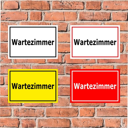 Schild wartezimmer arzt - schild,