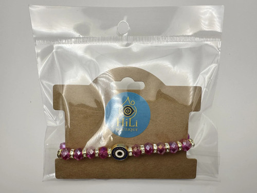 Nazar armband lila kristall - nazar,
