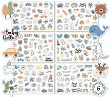 6 Blatt Sticker Babyalbum