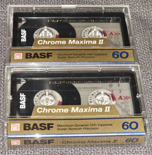 Basf Chrome Maxima II 60  *UNBESCHRIFTET+STICKER* Leerkassette