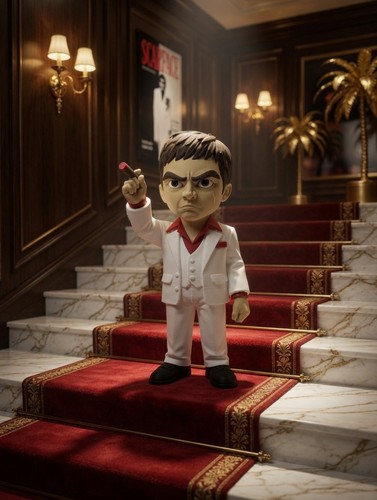 Tony montana scarface - figur, 3d