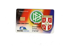 Knappenkarte - VELTINS ARENA - Deutschland-Serbien - 31. Mai 2008