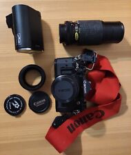 Canon A-1 Kamera mit Zubehör