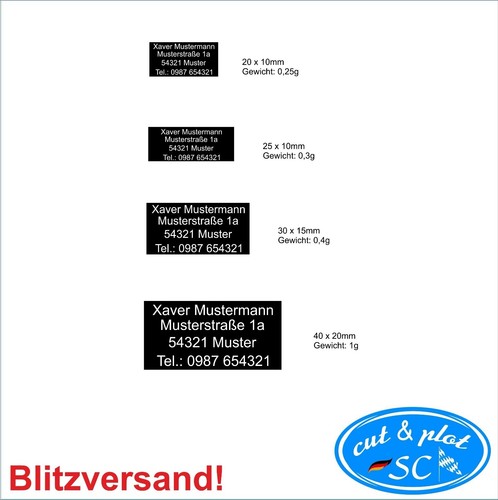 Plaketten modellflugzeug - 20,