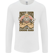 Lustiges Betonfertiger Bauarbeiter Bau Herren Langarm T-Shirt