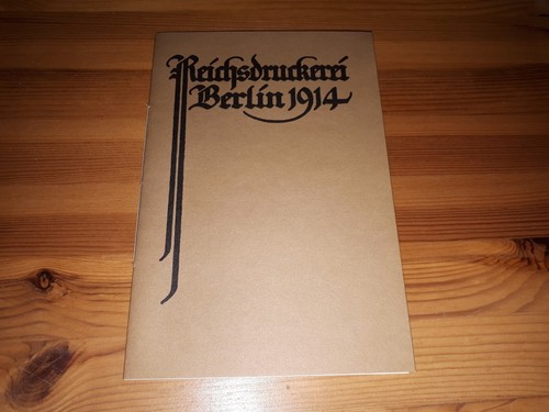 Reichsdruckerei berlin 1914 - berlin,