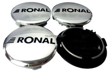 4x Original Ronal 64mm Nabendeckel Nabenkappe Hochglanz Poliert Center Cap Decke