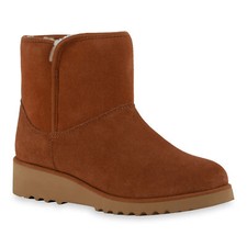 Damen Schlupfstiefeletten Warm