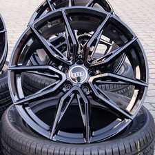19 Zoll Felgen RW02 für Audi A4 S4 A5 S5 B8 B9 A6 A7 4G 4K Q5 RS Q3 SQ5 Schwarz