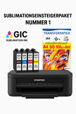 Sublimationsdrucker - A4 Sublimationspaket Start001 - alles drin um loszulegen