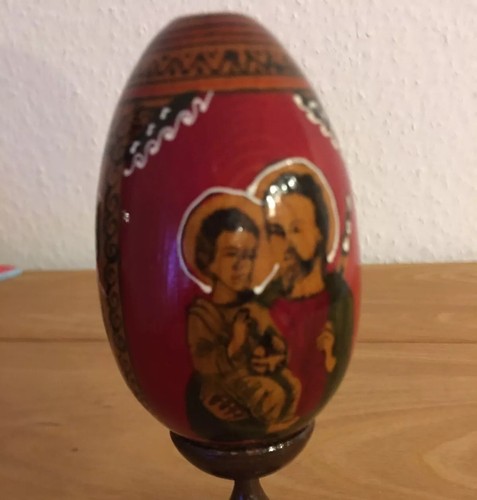 Sehr altes osterei holz - altes,