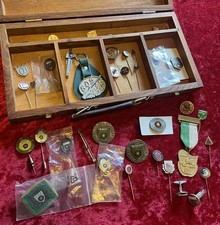 37 tlg. Badge Pin Anstecknadel Sammlung Buttons BDS Schützen Kegeln Militaria