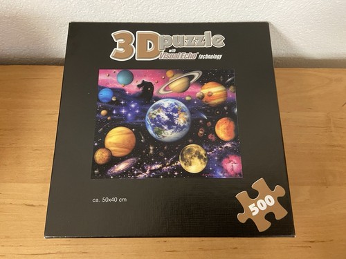 Puzzle im weltall - 3d, puzzle: