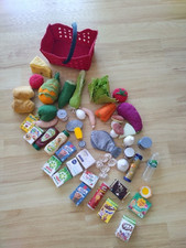 Zubehör Kaufmannsladen Einkaufsladen Supermarkt Obst und Gemüse mit Korb