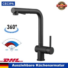 CECIPA Schwarz Küchenarmatur