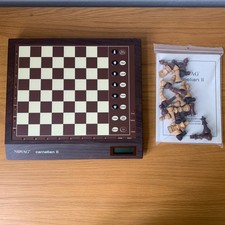 Novag Carnelian II Elektronischer Schachcomputer mit 128 Stufen Top Zustand