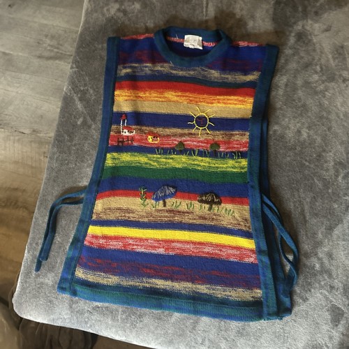 Vintage soleil poncho vest - le,