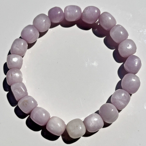 Lila kunzit freeform armband - kunzit,