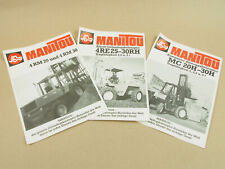 3 Prospekte Manitou 4RE25RH 4RE30RH MC20H MC25H MC30H 4RM25 4RM30 Stapler