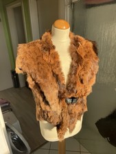 Echtfellweste Kaninchen Braun