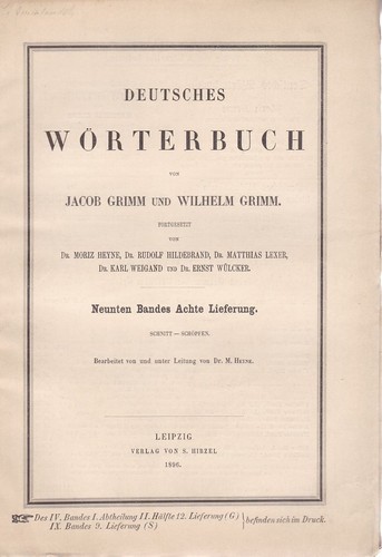 Deutsches wörterbuch von - deutsches,