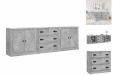 Sideboards 3 Stk. Betongrau
