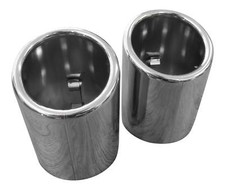 2x Premium Edelstahl Endrohre Auspuff Original Qualität 60-64mm viele Fahrzeuge