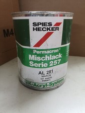 Spies Hecker Permacron Mischlack Serie 257  1 Liter Dose AL281 Maron