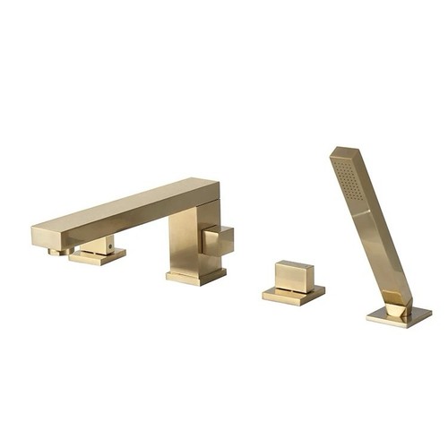 Loch wannenrandarmatur gold - 4-loch,
