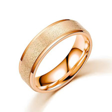 EDELSTAHL Ring Frosted Gold