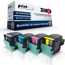 4x Alternative XXL Tonerkartuschen für Lexmark CS317dn CS417dn CS517de